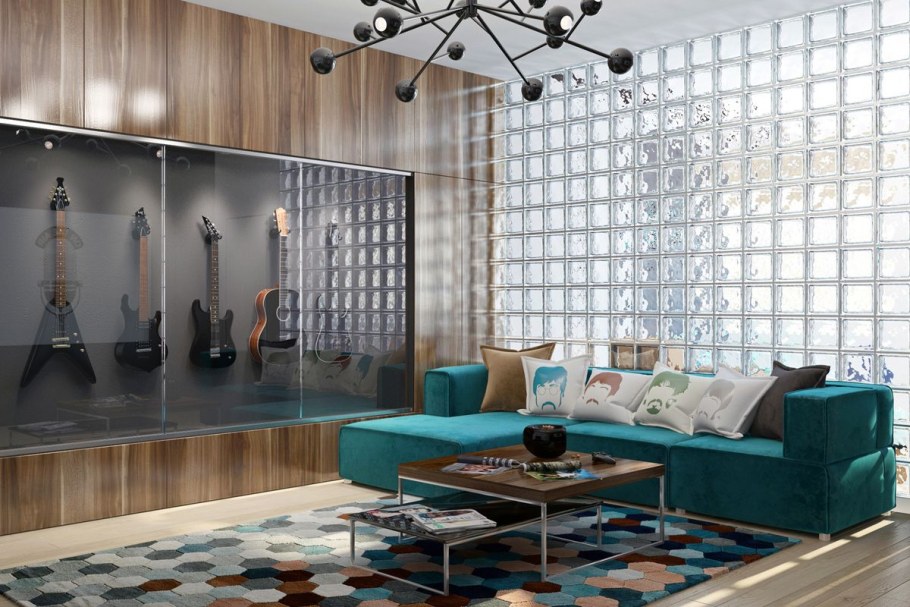 Стеновые панели треугольниками