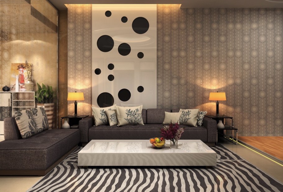 Декор стены в спортзале