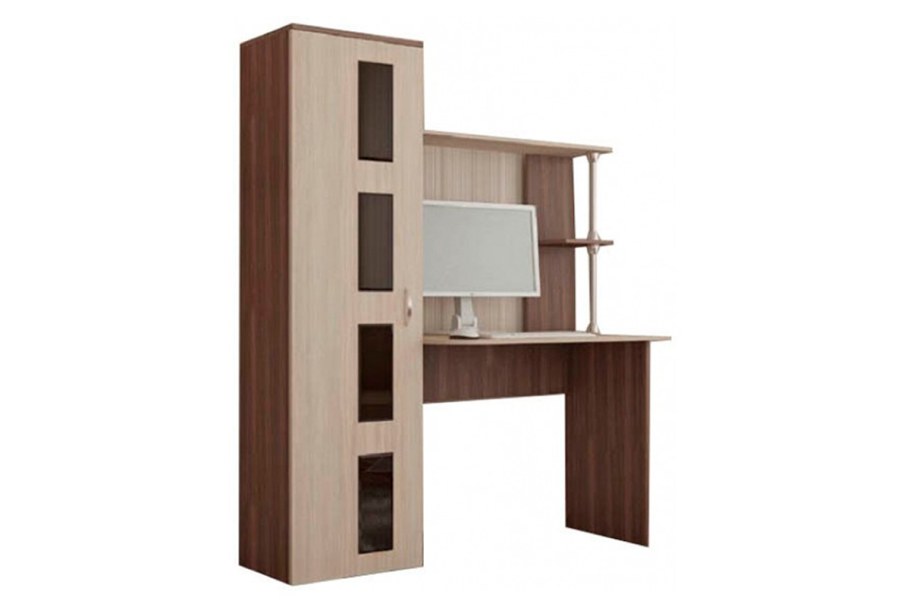 Стол компьютерный Юниор-2 венге/дуб молочный