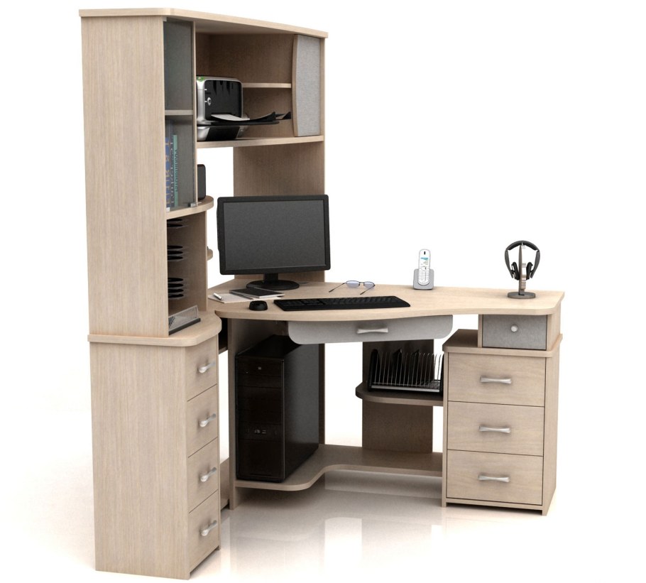 Стол с надстройкой Афина 1100