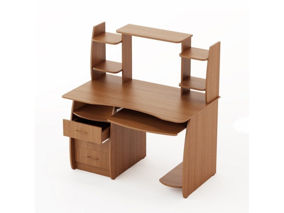 Компьютерный стол цвет орех