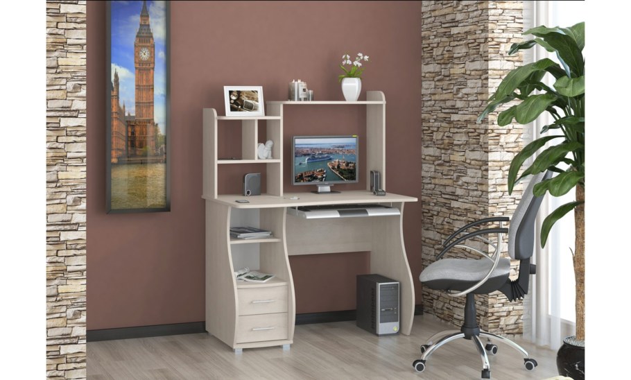 СК-3 стол компьютерный Велес венге/дуб