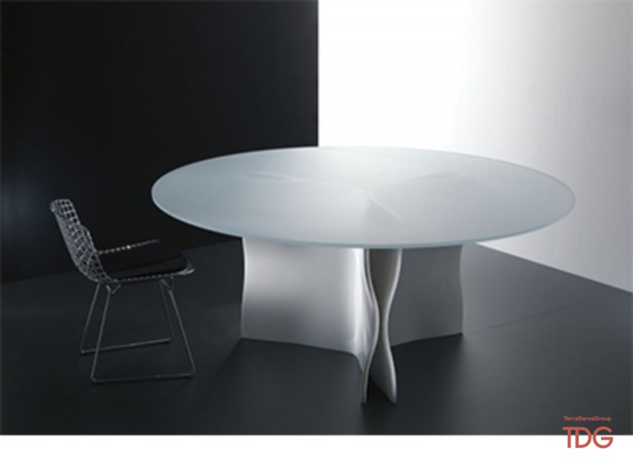 Стол glat Walnut White 90