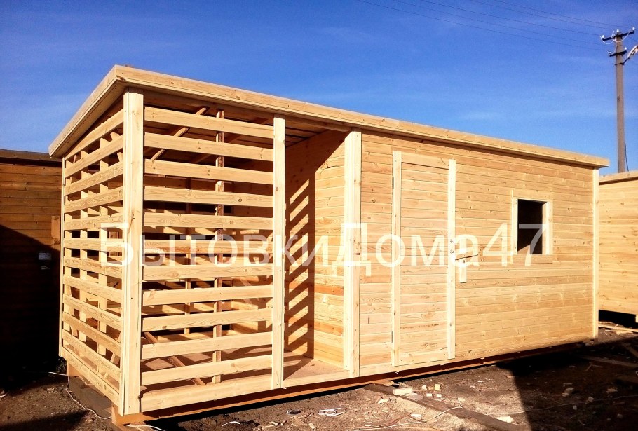 Хозблок с дровником 2,5х2,5