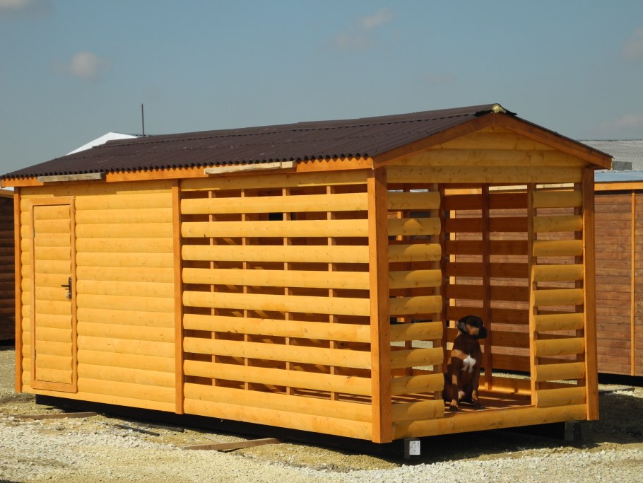 Хозблок с дровником 4х2 м