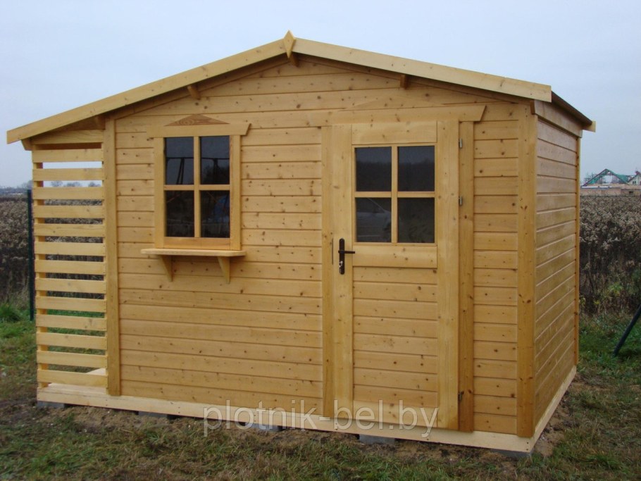 Хозблок с дровником 4х2