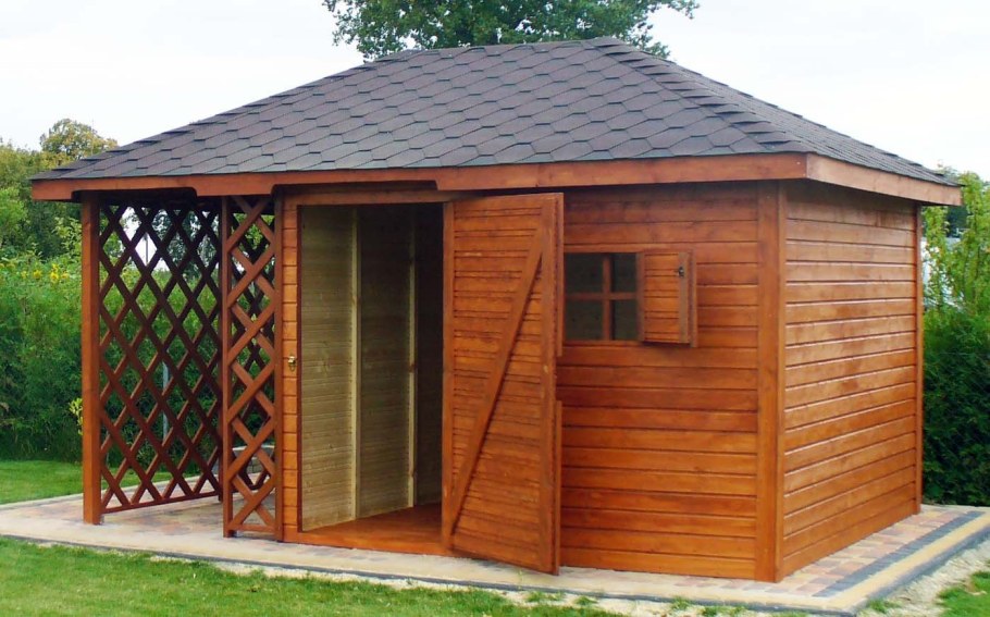 Хозблок с дровником 4х2