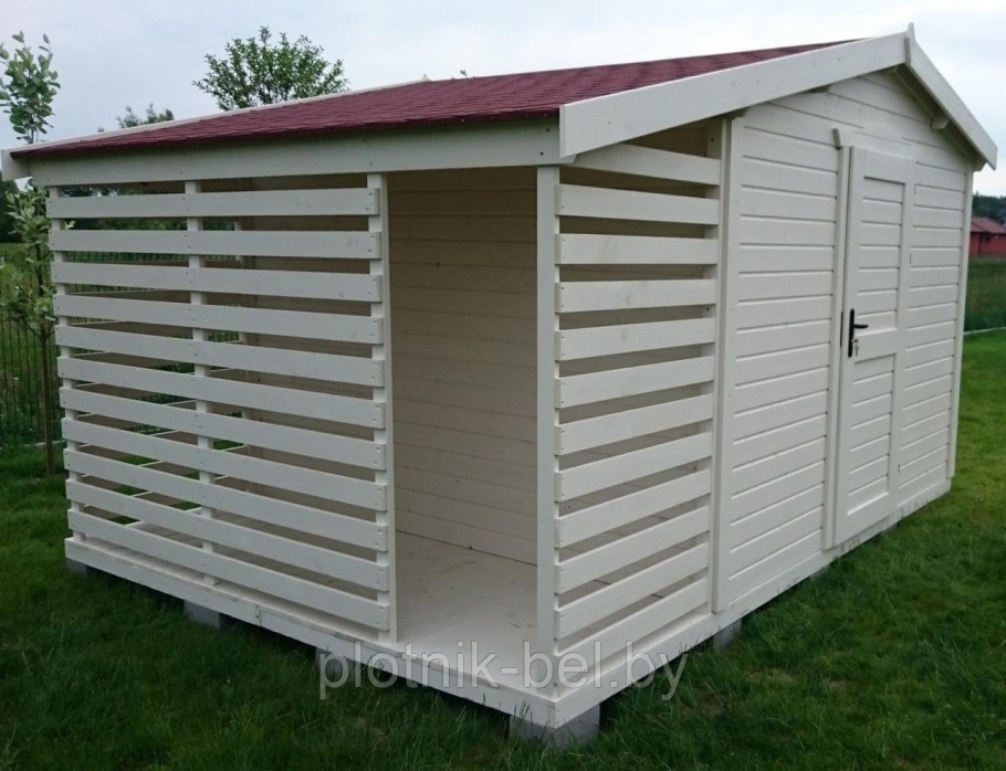 Хозблок с дровником 3х2