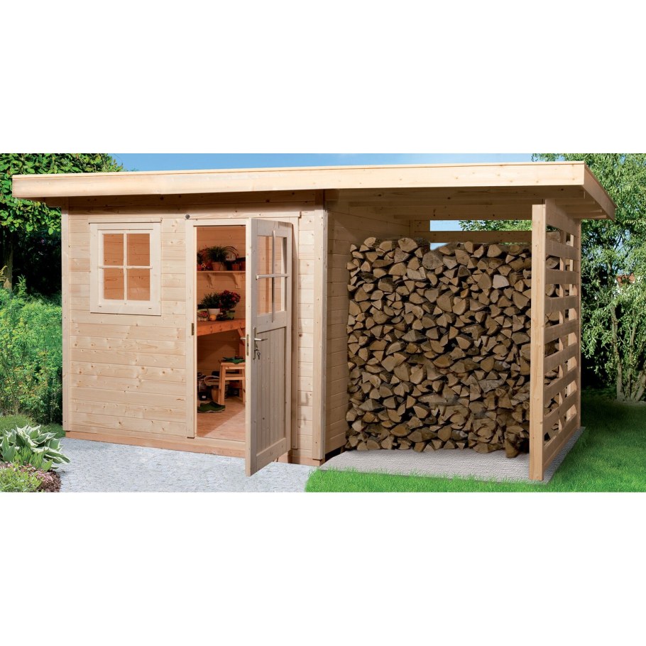 Хозблок 2 в 1 с дровником