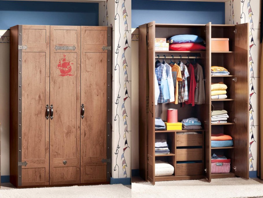 Cilek трехдверный шкаф Black