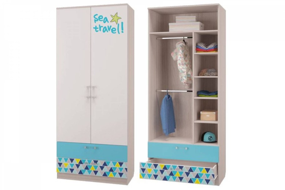 Шкаф для одежды с 2-мя ящиками Джимми