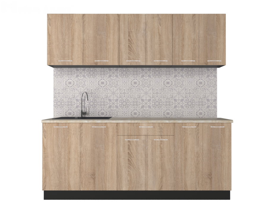 Кухонный гарнитур Легенда 33 1.6 дуб сонома