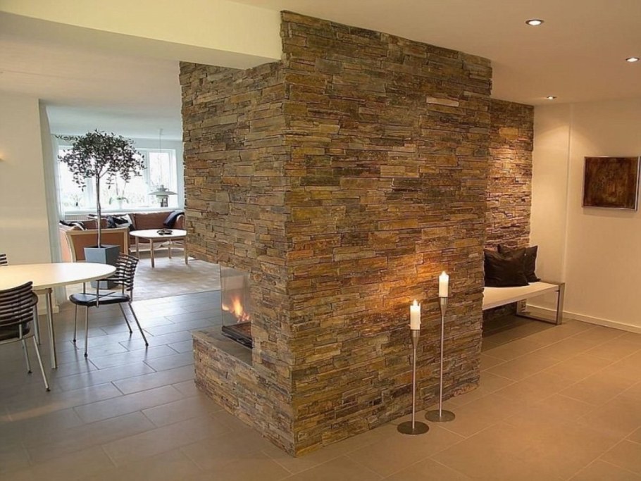 Декоративный камень в интерьере