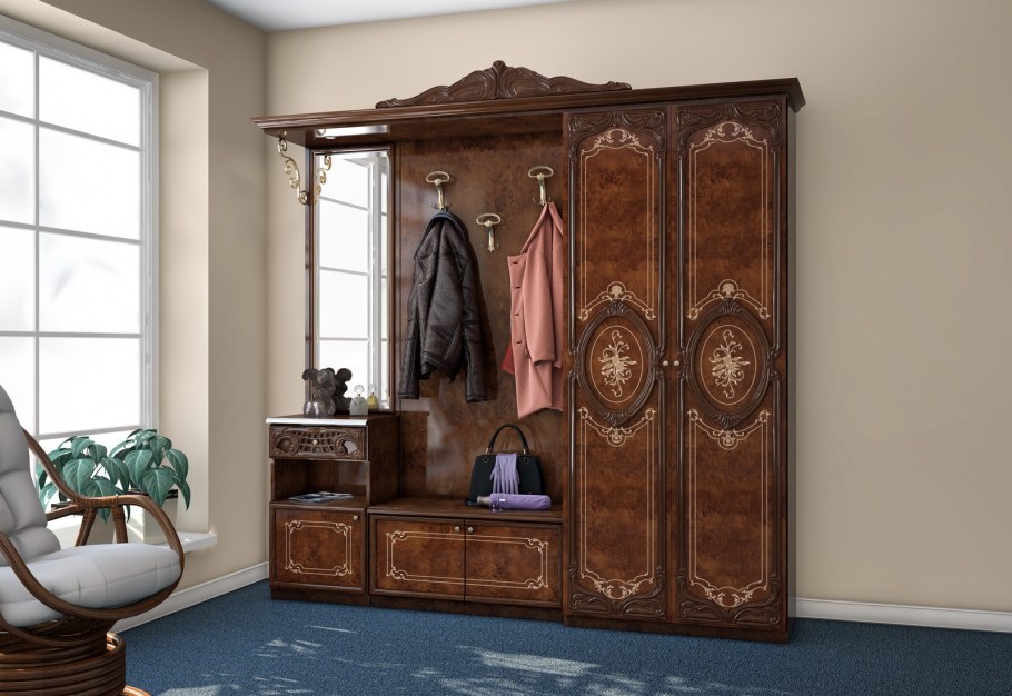 Интердизайн прихожая роза орех