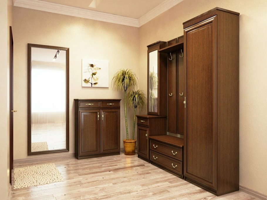 Прихожая роза беж Интердизайн