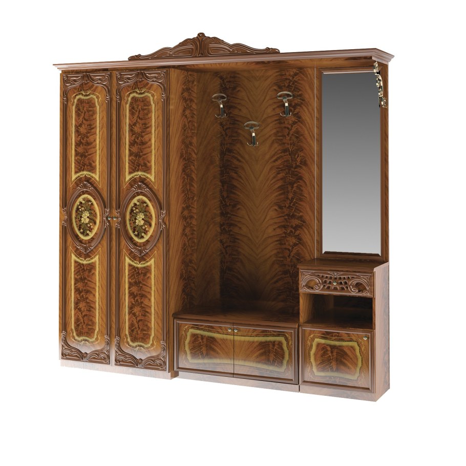 Интердизайн прихожая роза орех