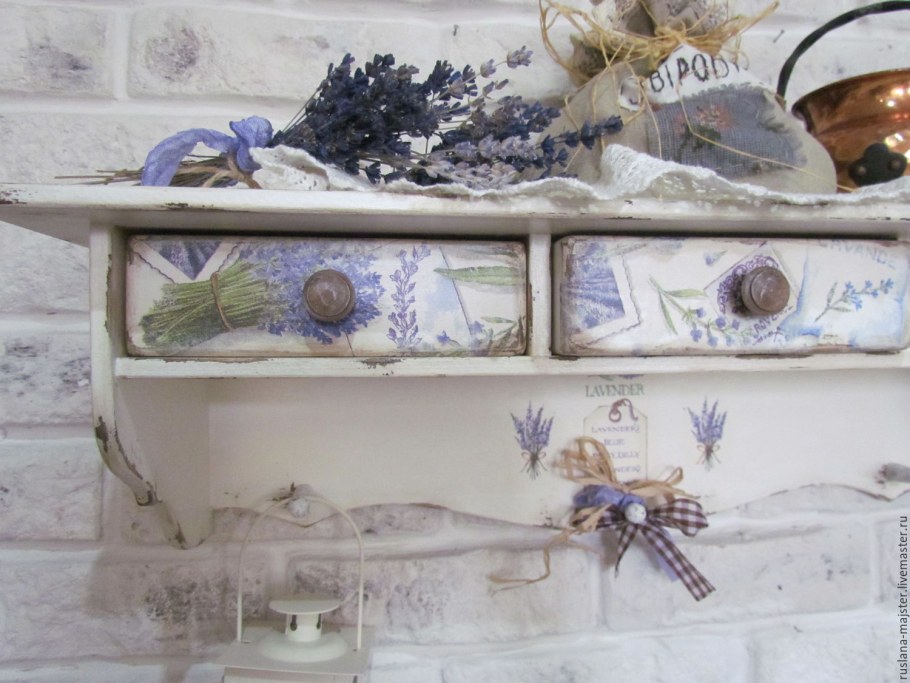 Декупаж кухонной мебели в стиле Прованс
