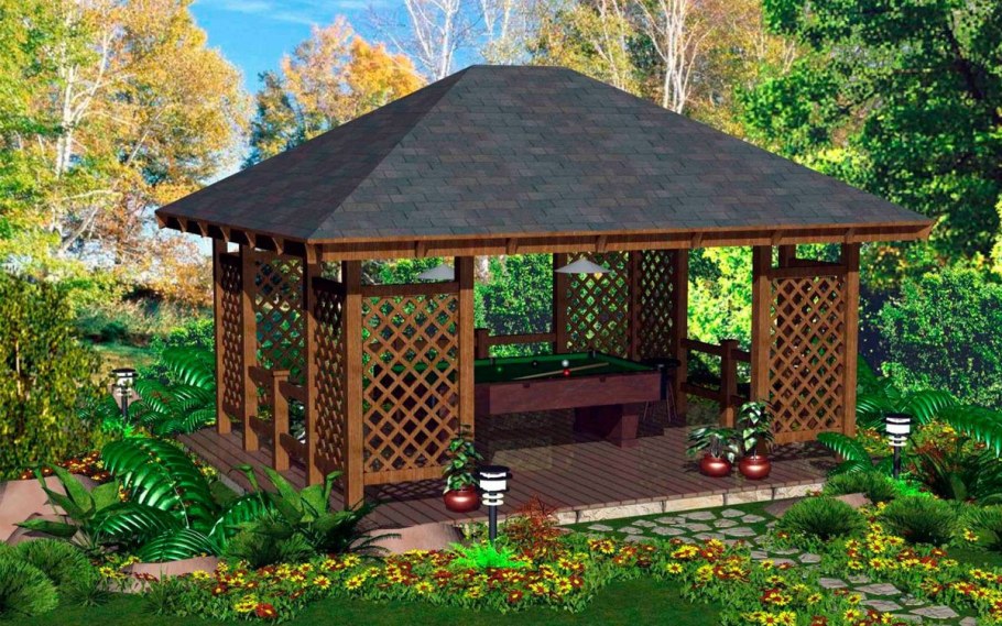 Открытая беседка