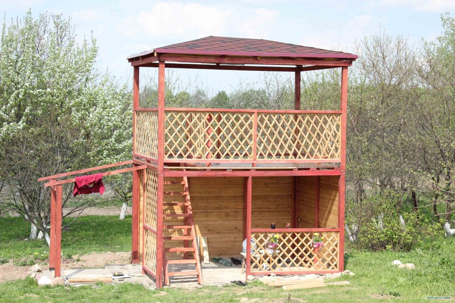 Простые беседки для дачи