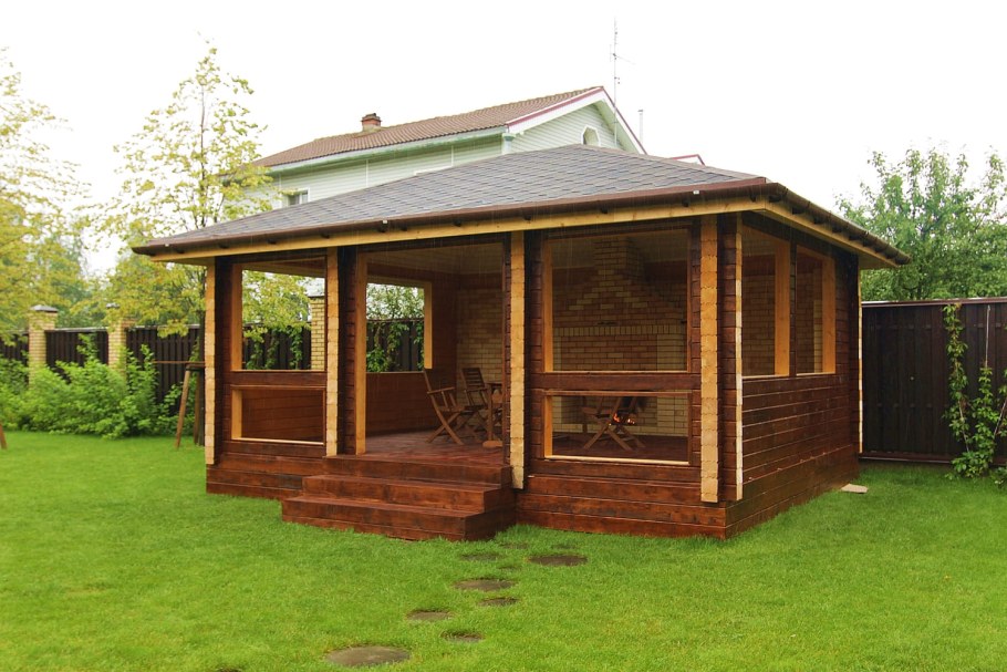 Беседки для дачи из дерева