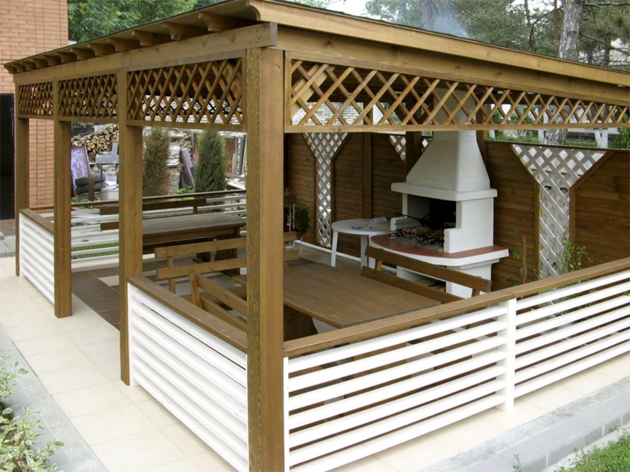 Беседка брусовая Gazebos