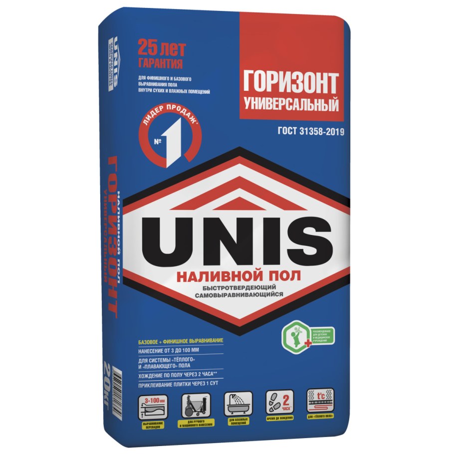 Ровнитель (стяжка пола) первичный Крепс РВ 25 кг