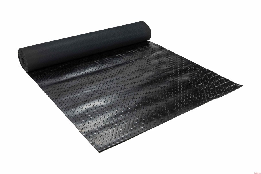 Дорожка резиновая 1.5х10 м "рифленка" (15м2)