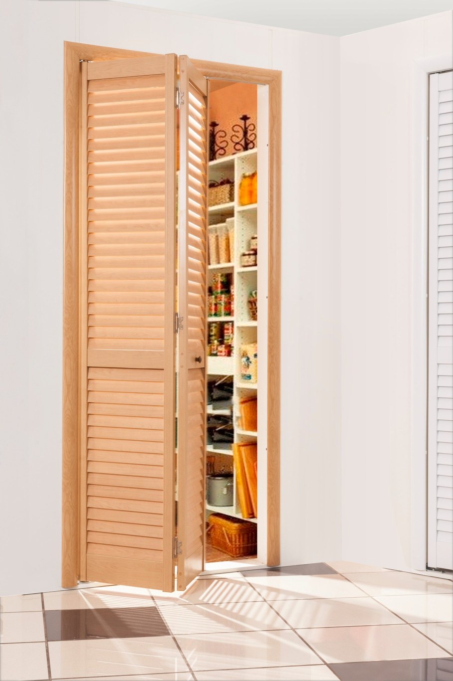Жалюзи вместо двери в кладовку