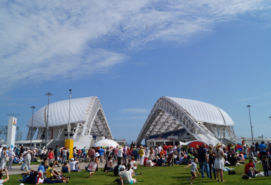 Олимпийский огонь в Адлере