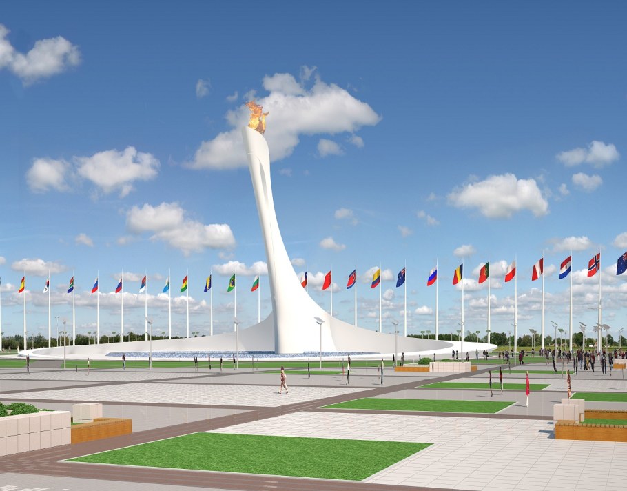 Олимпийский парк Сочи стадион Фишт