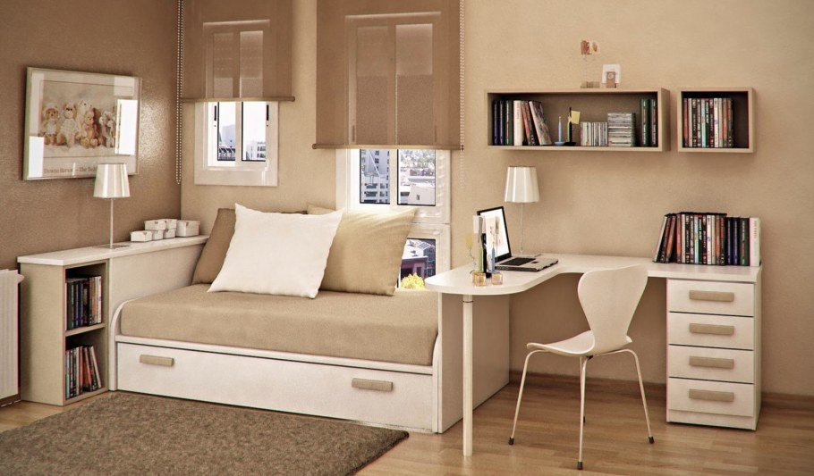 Интерьер маленькой комнаты