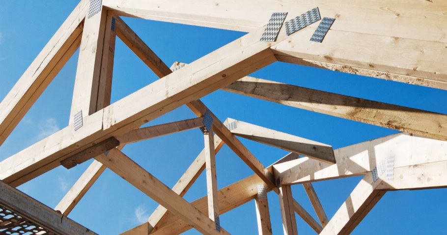 Стропильная система из ферм на МЗП