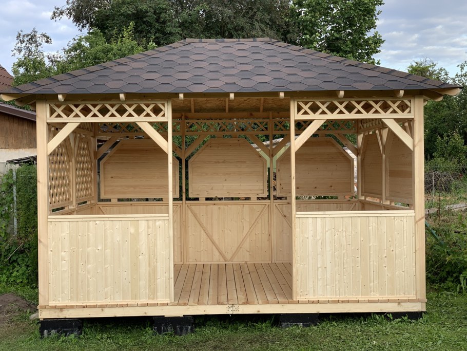 Деревянные беседки 3м*4м