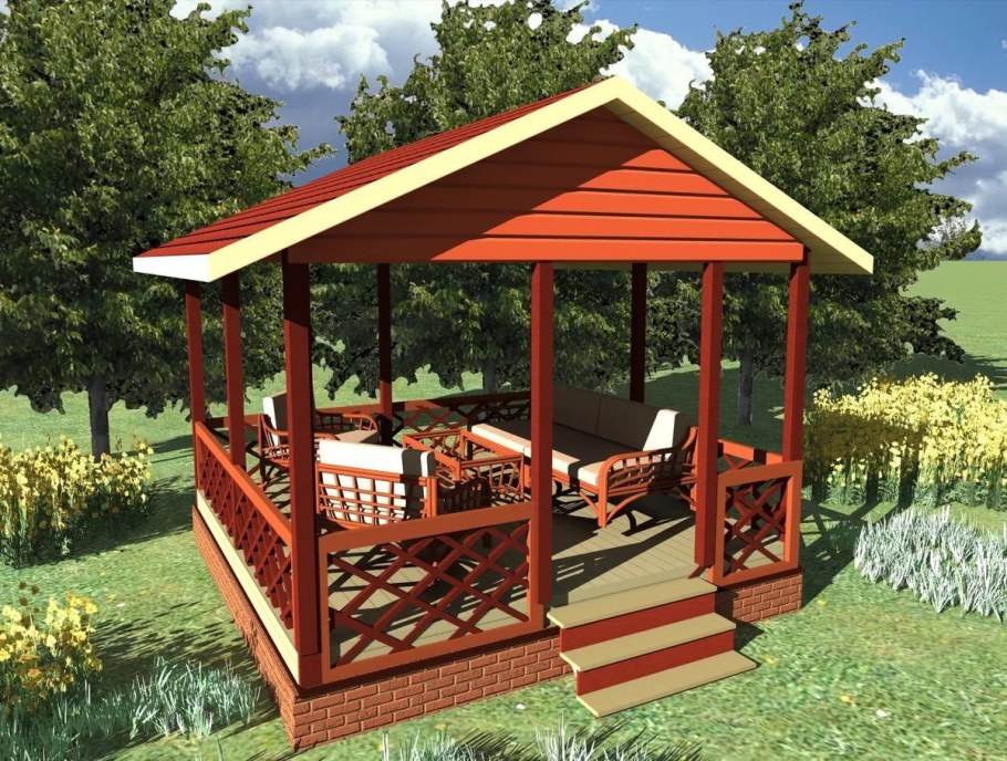 Беседки из дерева