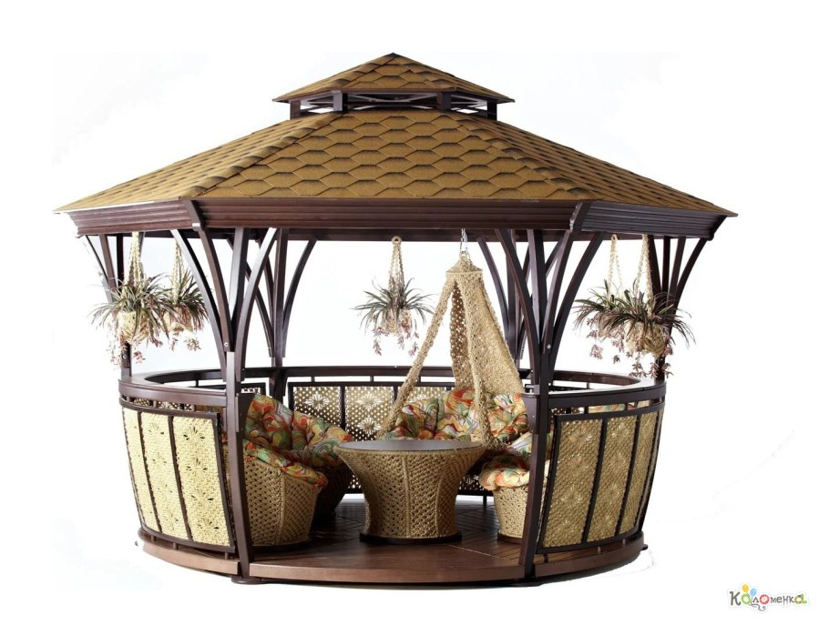 Беседка Садовая деревянная