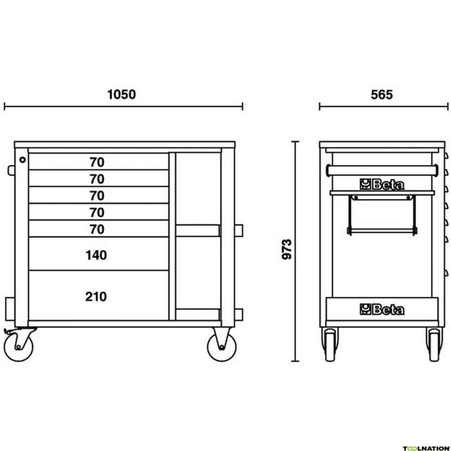 Инструментальная тележка чертеж
