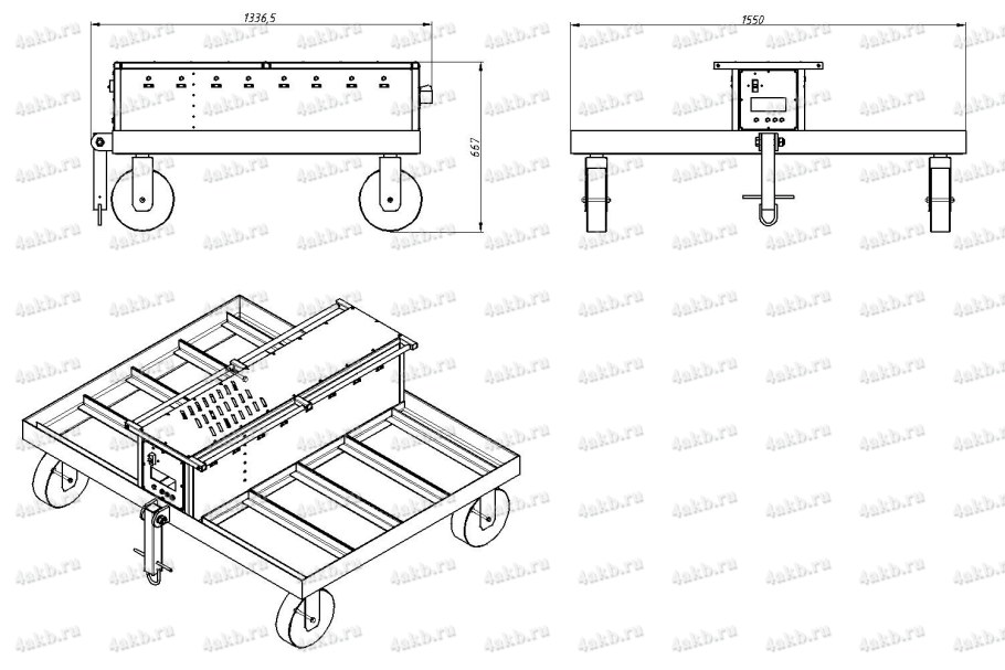 Рама тележки вл80с