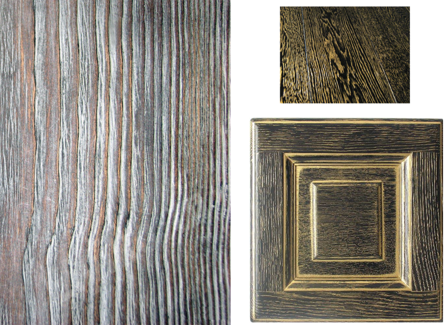 Состаривание древесины патина золото