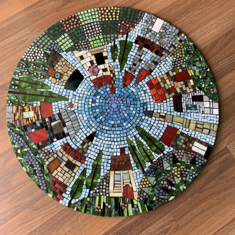 Мозаика в саду своими руками