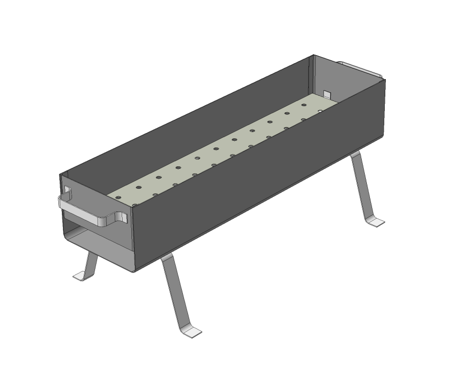 Кованый козырек двускатный чертеж