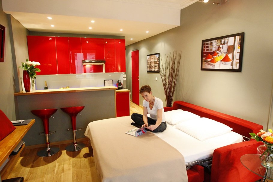 Апартаменты Azimut Valset роза кухня