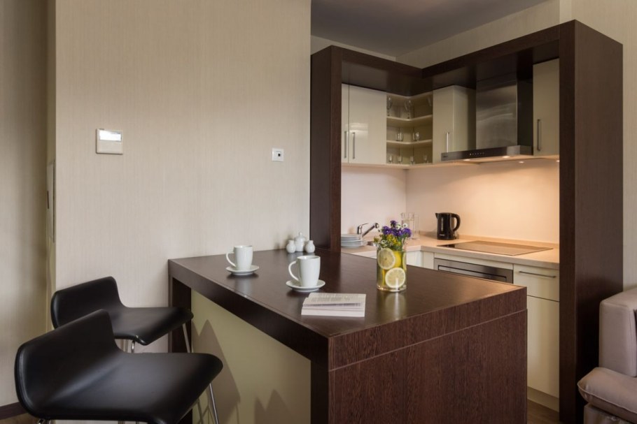 Планировка номера в гостинице с кухней