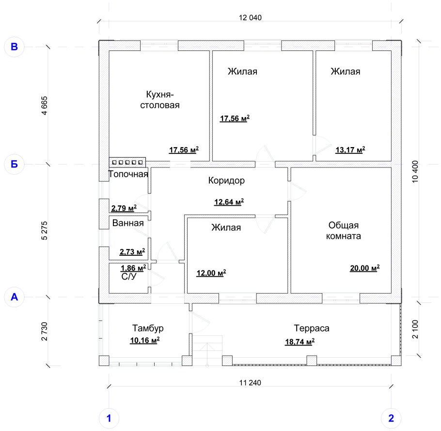 Одноэтажные здания планы, фасады, разрезы