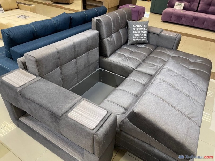 Диван Boss Mini велюр Monolit Роуз