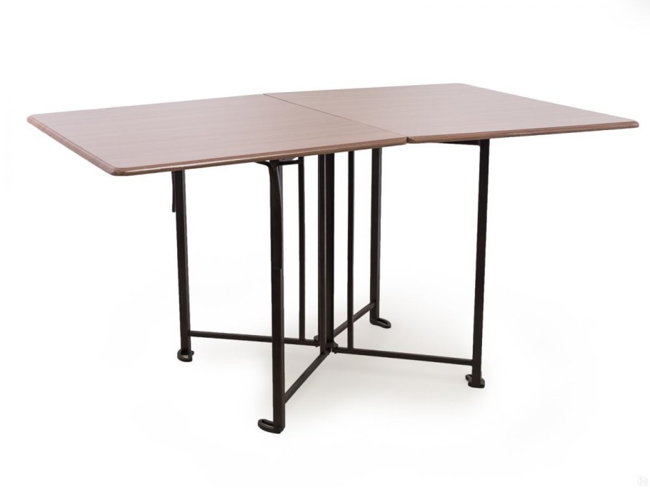 Стол-книжка Поли-м Византия столешница 8001 / ножки белый металлик