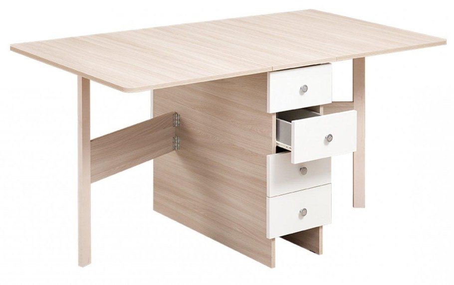 Стол-книжка раскладной s3_хром, 120х68х75 см