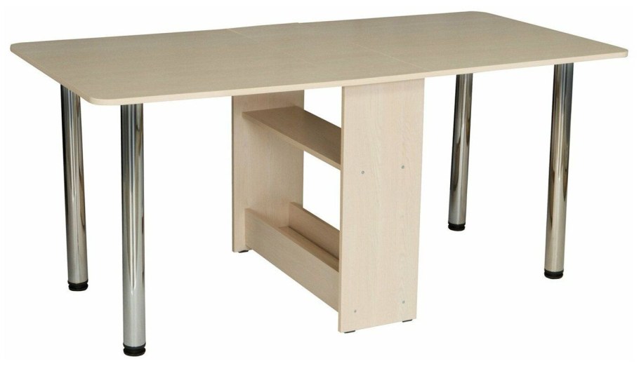 Стол тумба раскладной с металлическими ножками