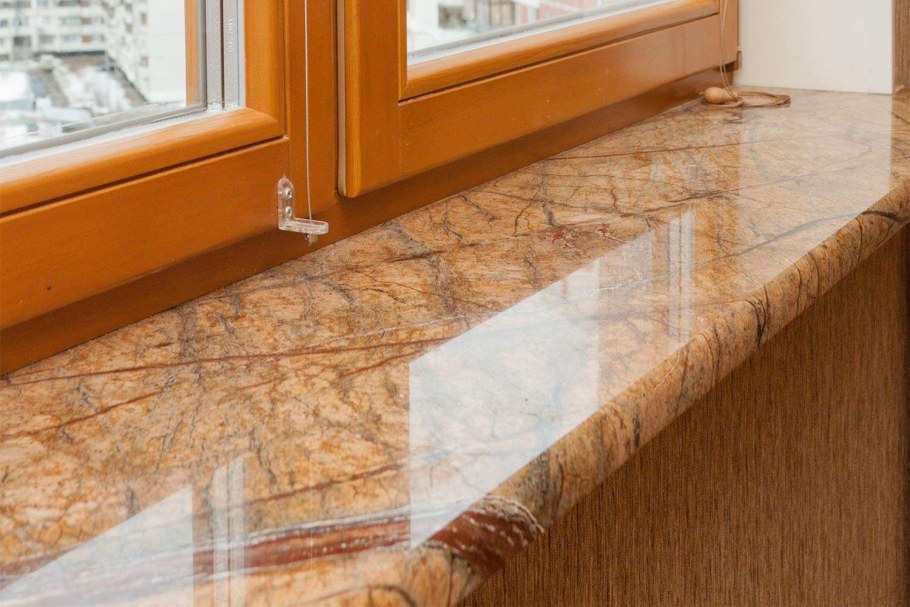 Подоконники из искусственного камня в Леруа