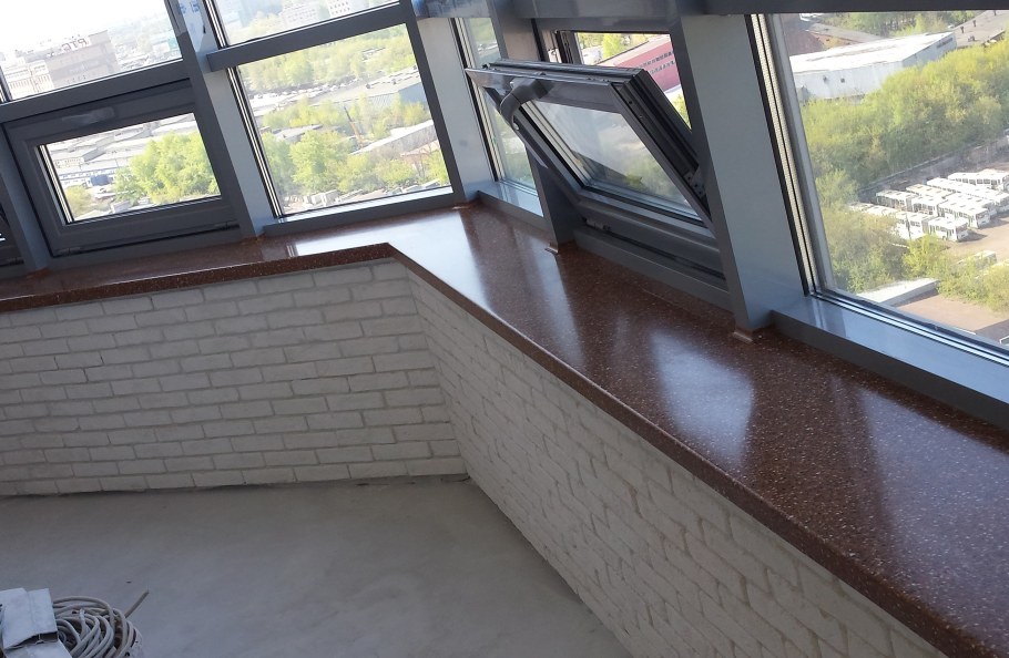 Имперадор дарк мрамор подоконники