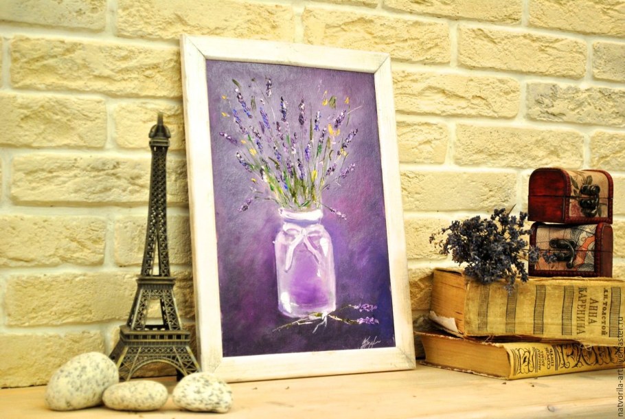 Картины с лавандой в интерьере